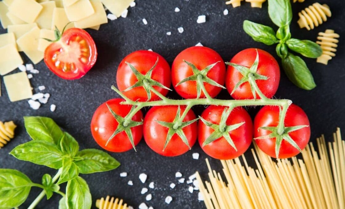Recetas vegetarianas saludables pasta con tomates cherry